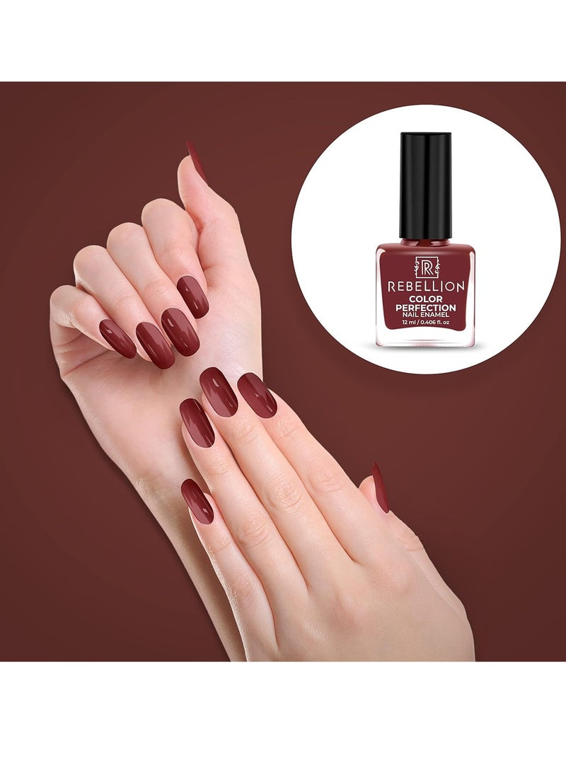 ريبيليان طلاء أظافر ريبيليون كلر بيرفيكشن 12 مل بابي براون بيب براون RG13 - Image 3