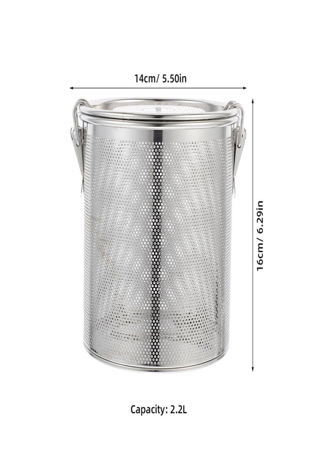 Hemoton Large Tea Infuser Strainer, 304 Stainless Steel Tea Ball Infuser for Loose Leaf & Spice Ball for Cooking Soup, Large Capacity and Extendded Chain Hook, 5" x 6" - Image 2