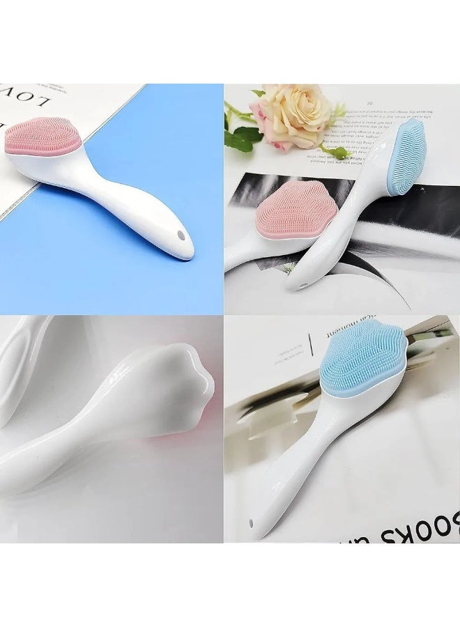 فرشة تنظيف الوجه سيليكون يدوية – تقشير عميق وتنظيف البشرة من الأوساخ والجلد الميت A - Image 4