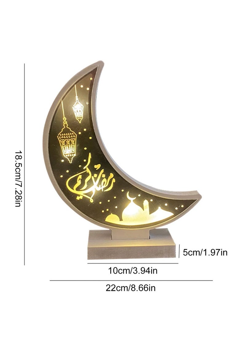 Highland Eid Ramadan Wooden LED Light Decoration for Home  - Image 2