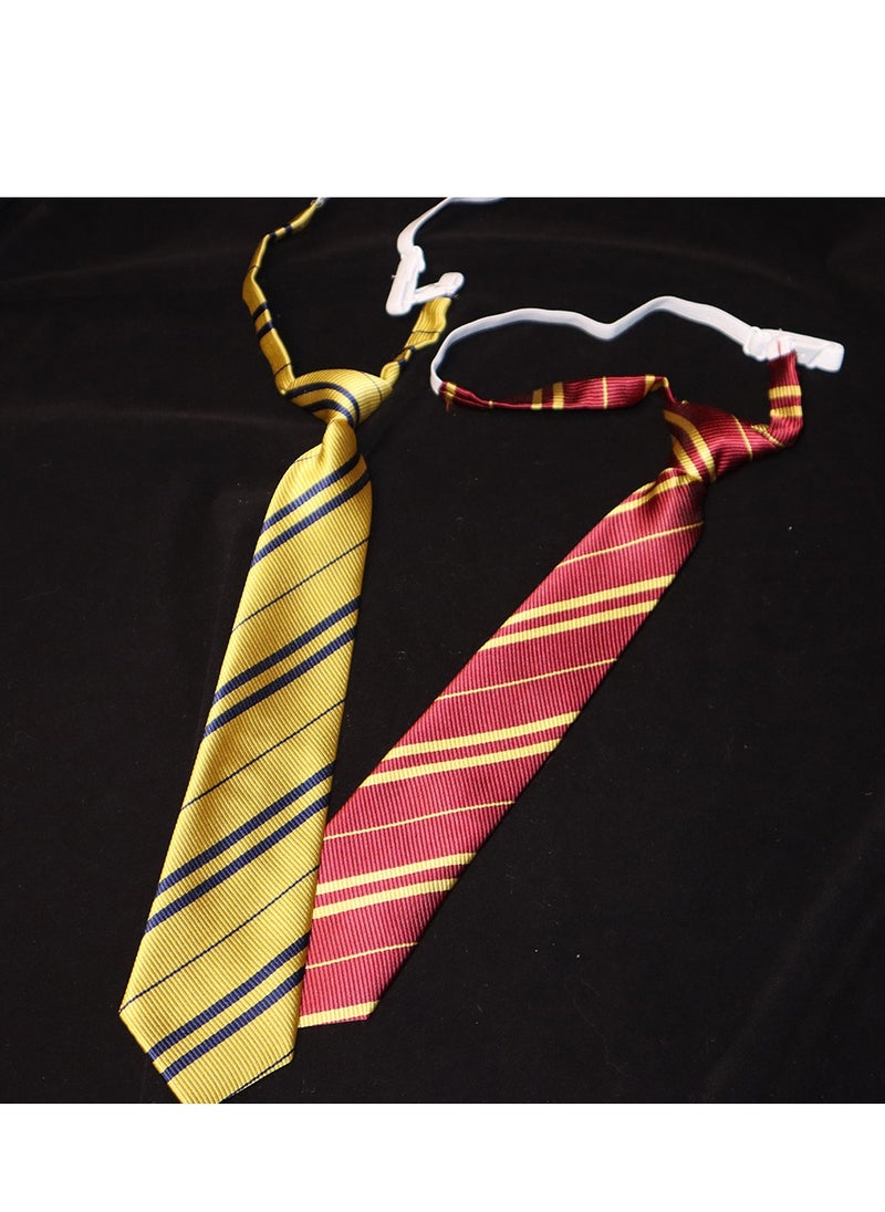 Generic 4pcs Preppy Style Student Teenager Classic Stripe Cosplay Costume Accessories Tie Sets Knotless Buckle Uniform Bow Tie Kit Holloween Birthday Party Personality Neck Accessories Tie  - Image 3