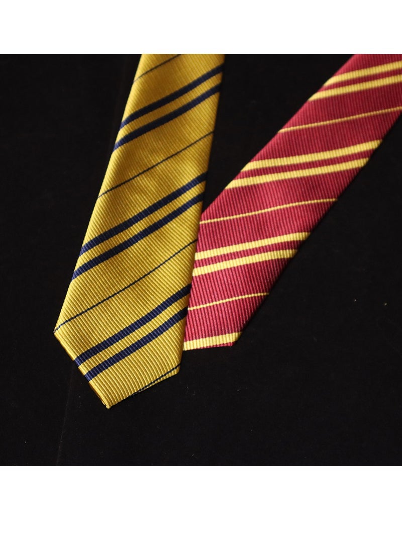 Generic 4pcs Preppy Style Student Teenager Classic Stripe Cosplay Costume Accessories Tie Sets Knotless Buckle Uniform Bow Tie Kit Holloween Birthday Party Personality Neck Accessories Tie  - Image 4