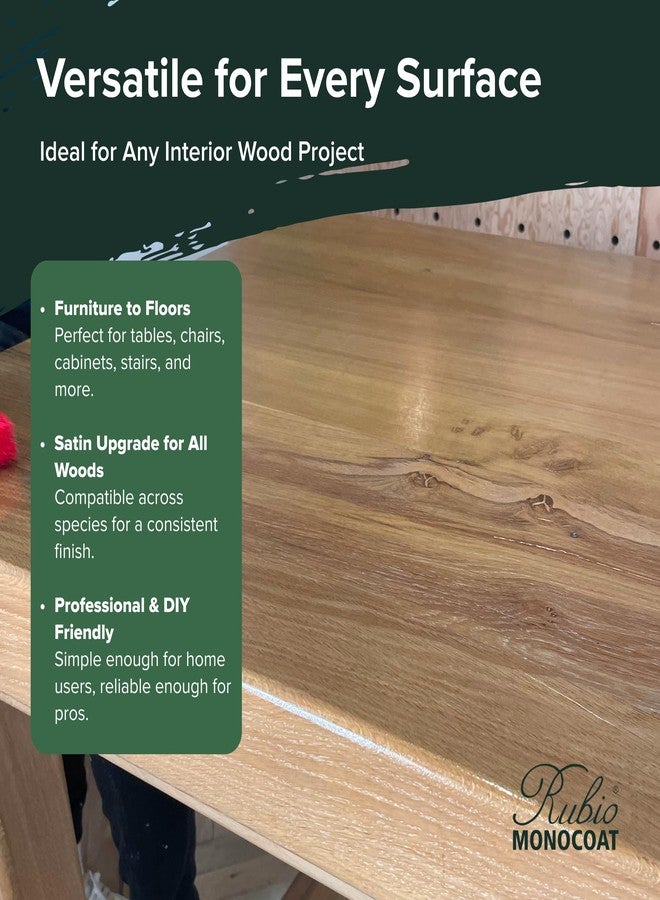 Rubio Monocoat SheenPlus 208 ft² | 0% VOC Satin Look Sheen Enhancer & Wood Finish for Interior Surfaces, Furniture, Floors, Countertops & Tables Finished with Oil Plus 2C | 130 ml - Image 5