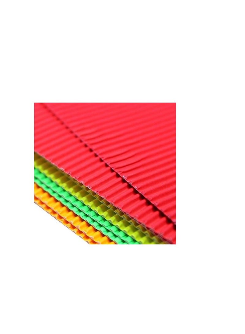 10-Piece A4 Size Corrugated Paper Multicolour - Image 2