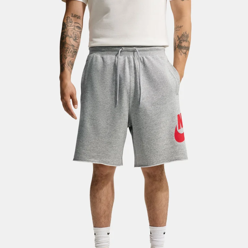 Nike Grey Men's Club French Terry Alumni Shorts for Men | Best Price UAE