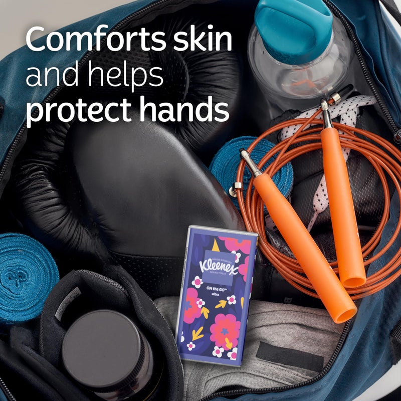 Kleenex On-The-Go Facial Tissues, 72 On-The-Go Packs (3 Trays of 24 Packs), 10 Tissues per Box (720 Total Tissues), 3-Ply, Packaging May Vary - Image 4