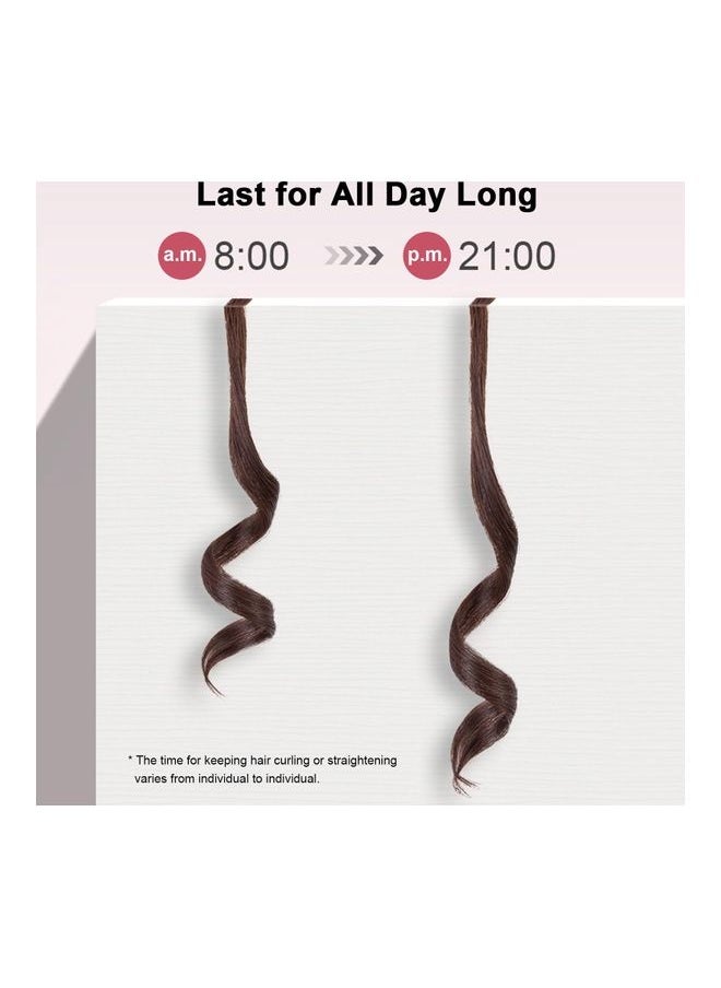 NIBEMINENT - 2-In-1 Hair Iron Straightner And Curler With LCD Display Sreen Dark Grey - Image 1