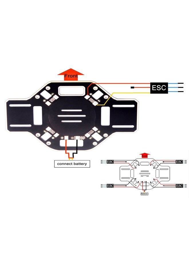YoungRC F450 Drone Frame Kit 4-Axis Airframe 450mm Quadcopter Frame Kit with Landing Skid Gear - Image 4