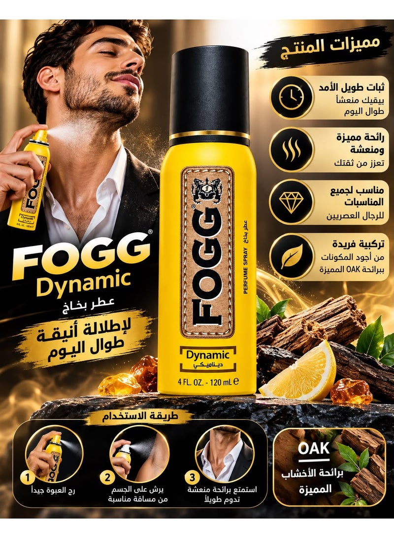 FOGG Dynamic Perfume Spray 120ml - Image 3