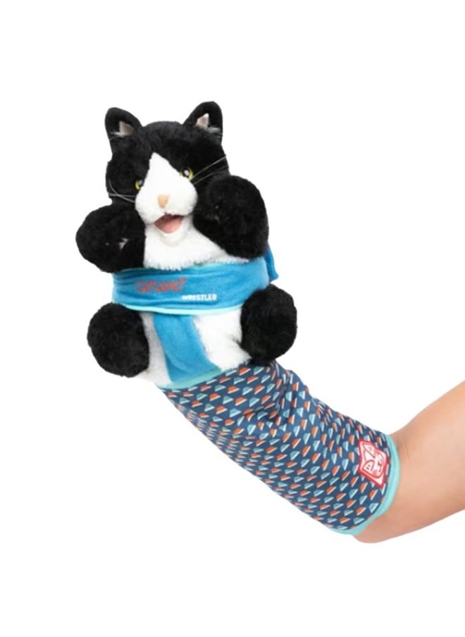 null - Cats Puppet Wrestler Home Cat Puppet Wrestling Gloves Toy-Specification:40CM-Colour:White - Image 1