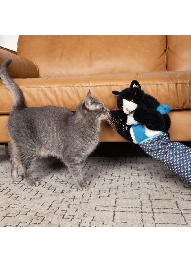 null - Cats Puppet Wrestler Home Cat Puppet Wrestling Gloves Toy-Specification:40CM-Colour:White - Image 1