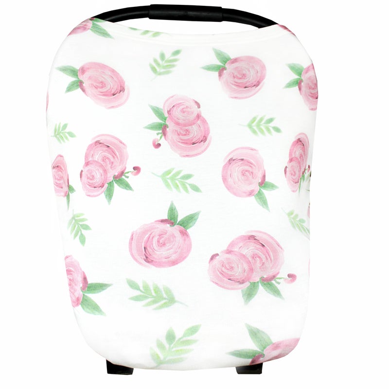 Copper Pearl Multi-Use Cover: Car Seat Covers, Nursing Cover, and Stroller Cover for Sun - Stretchy Fabric, All-Season Use, Stylish Designs, Easy Access for Moms - Grace - Image 1