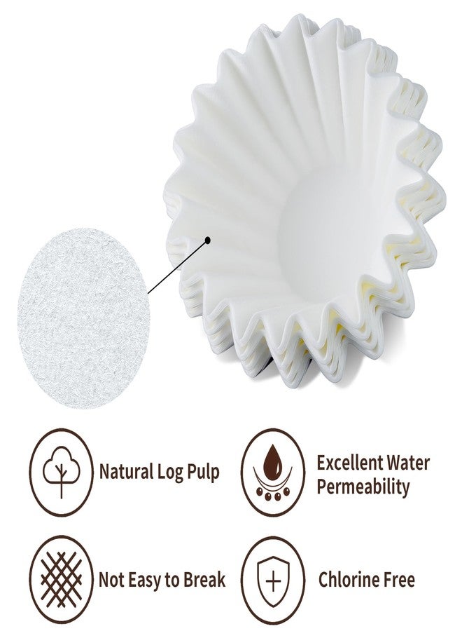 brikinte Disposable Coffee Paper Filters for Ninja PB051 PB041 Coffee Maker, 150 Pcs Coffee Filter for Ninja Coffee Maker, white - Image 4