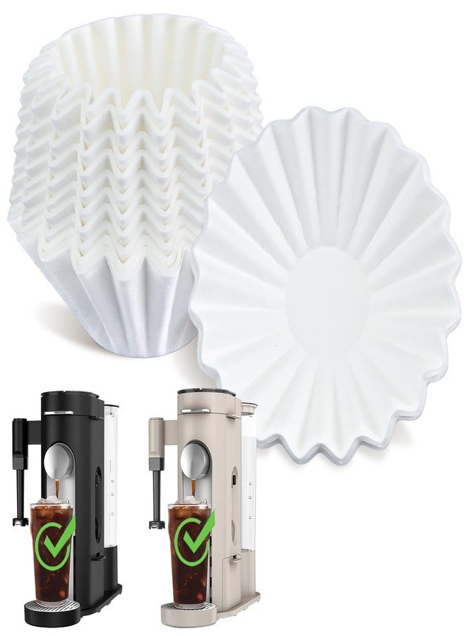 brikinte Disposable Coffee Paper Filters for Ninja PB051 PB041 Coffee Maker, 150 Pcs Coffee Filter for Ninja Coffee Maker, white - Image 1