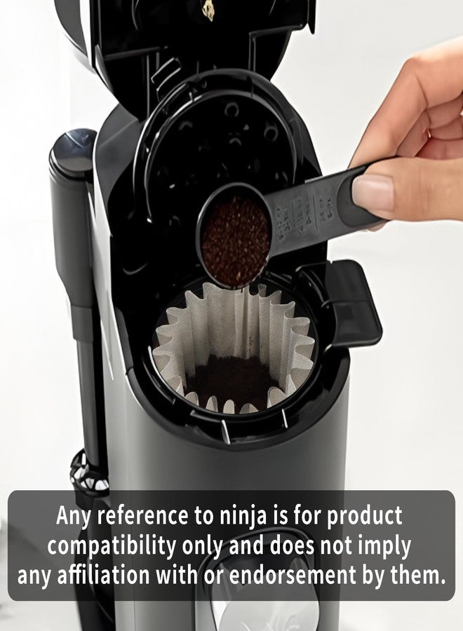 brikinte Disposable Coffee Paper Filters for Ninja PB051 PB041 Coffee Maker, 150 Pcs Coffee Filter for Ninja Coffee Maker, white - Image 3