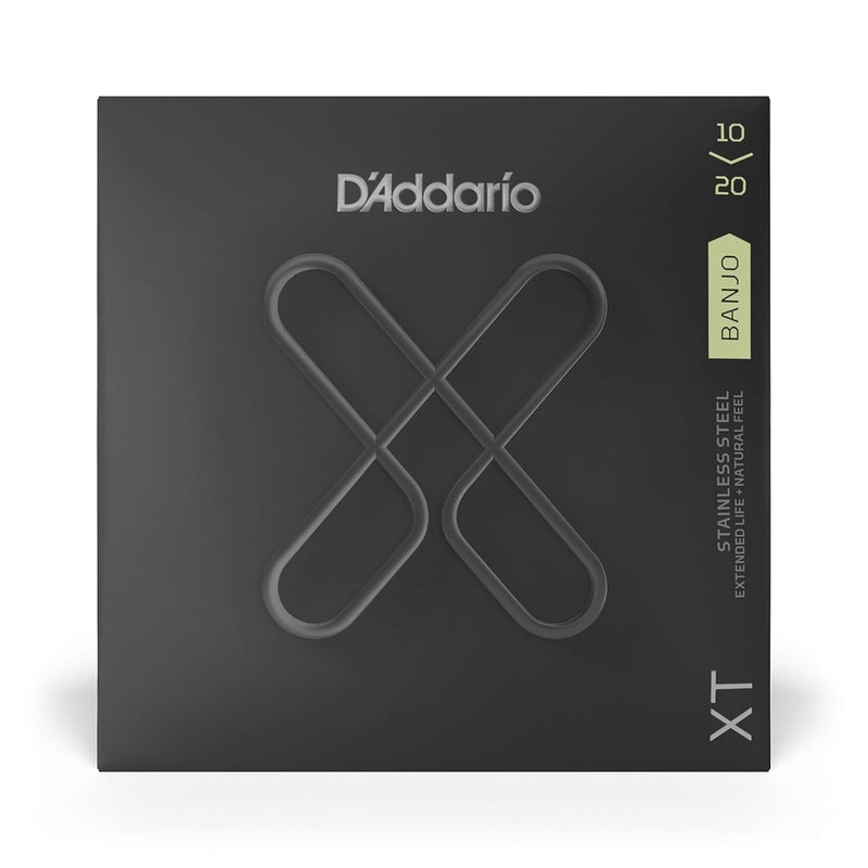 D'Addario XT Stainless Steel Banjo Strings, Custom Medium Light, 10-20 - Image 2
