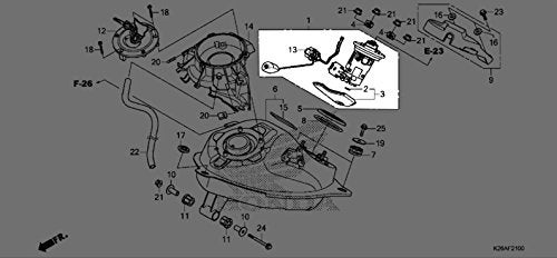 Honda 20172018 Grom Fuel Pump Assembly 16700K26B01 New Oem - Image 1