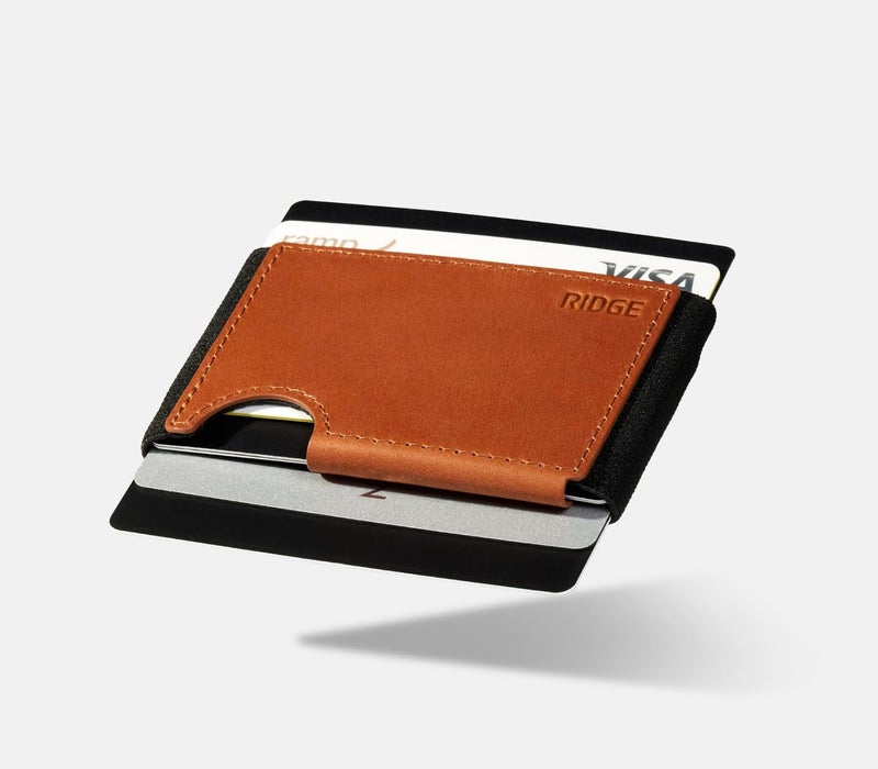 The Ridge Ridge Biflex Wallet for Men - Slim Minimalist Compact Wallet with RFID Protected Lining, Leather Front Pocket Wallets for Men (Tobacco Brown) - Image 2