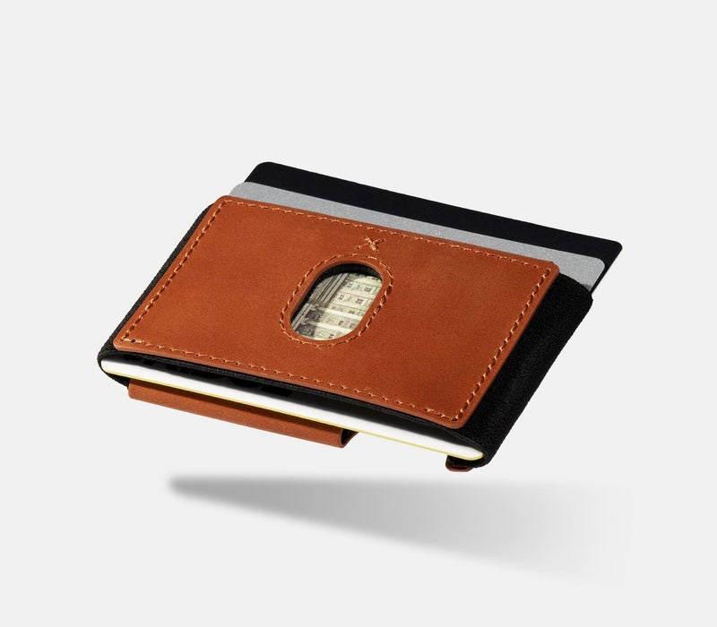 The Ridge Ridge Biflex Wallet for Men - Slim Minimalist Compact Wallet with RFID Protected Lining, Leather Front Pocket Wallets for Men (Tobacco Brown) - Image 3