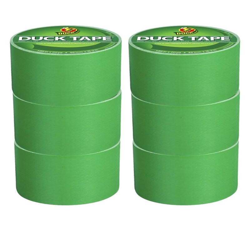 Duck Brand Duck Color Duct Tape 6Roll Green 1304968_C