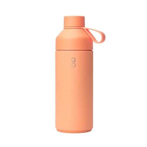 Ocean Bottle Big 34 oz | Stainless Steel Water Bottle | Reusable & Sustainable | Keeps Drinks Cold & Hot | Eco Friendly Gift (Sunset Peach) - Image 1