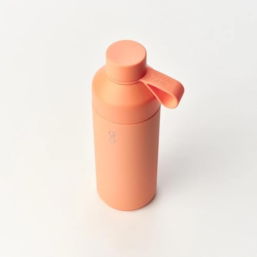 Ocean Bottle Big 34 oz | Stainless Steel Water Bottle | Reusable & Sustainable | Keeps Drinks Cold & Hot | Eco Friendly Gift (Sunset Peach) - Image 2