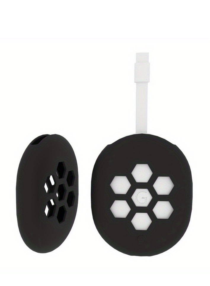 O Ozone Silicone Case Protective Cover For Google Chromecast TV 2020 TV BOX , Lightweight Anti-Slip Shockproof TV Set Top Box Sleeve Cover - Black  - Image 5