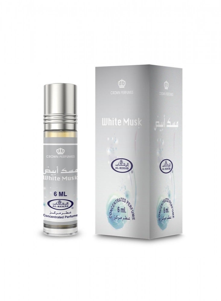 Al Rehab perfumes 6-Piece White Musk Concentrated Perfume Oil Without Alcohol 6ml - Image 2