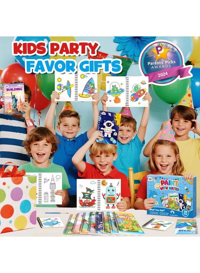 ZMLM 24 Water Coloring Books for Kids Party Favors - Bulk Mini Coloring Books for Kids Ages 4-8,Small Birthday Goodie Bag Stuffers School Teacher Return Gift Art Crafts Classroom Prizes (Boy) - Image 4