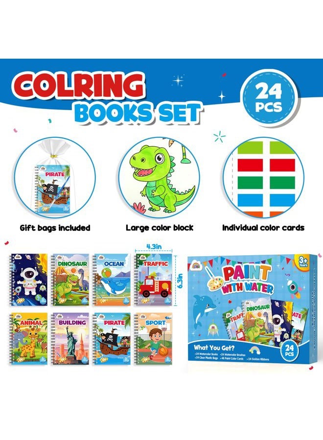 ZMLM 24 Water Coloring Books for Kids Party Favors - Bulk Mini Coloring Books for Kids Ages 4-8,Small Birthday Goodie Bag Stuffers School Teacher Return Gift Art Crafts Classroom Prizes (Boy) - Image 5