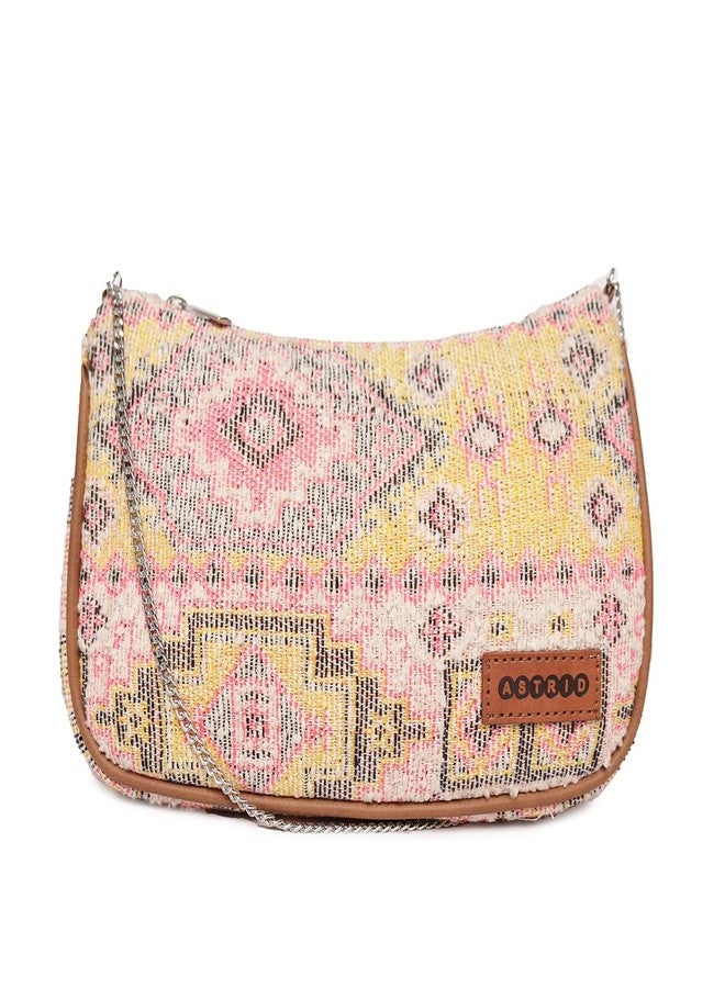 ASTRID Multicolor Tote Bag With Tassels - Image 1