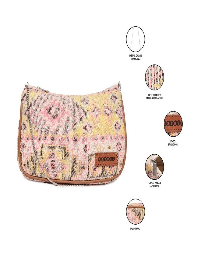 ASTRID Multicolor Tote Bag With Tassels - Image 2