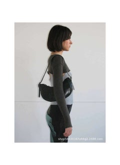 Paloma Wool Spanish Niche Pea Bag - Imported Waxed Leather Underarm Crossbody Dumpling Bag