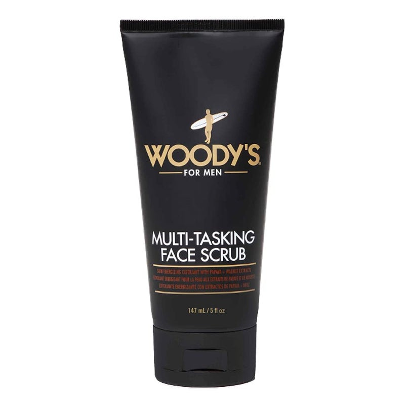 Woodys MultiTasking Face Scrub Hydrating Cleanser and Exfoliant for Men 5 Fl Oz