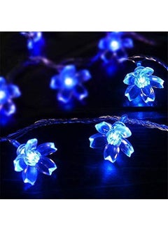 GLOWSERIE GLOWSERIE 16 LED Flower Fairy String Lights for Home Decor 4 Meter Blue  - Image 2