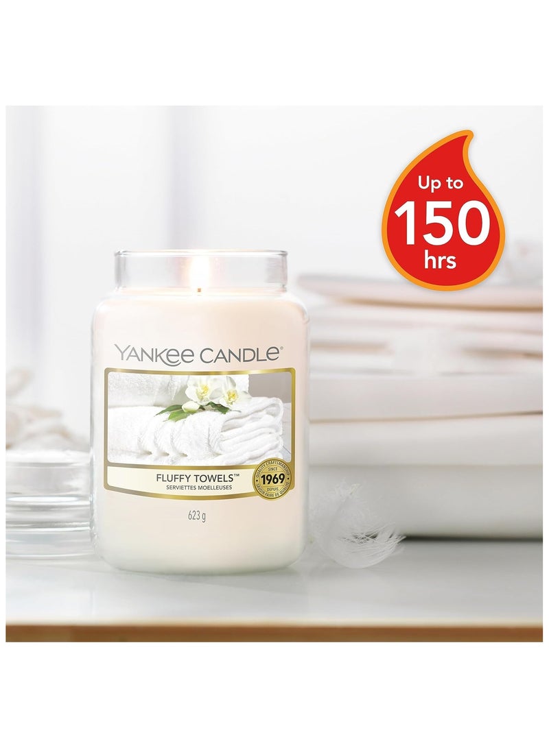 YANKEE CANDLE Fluffy Towels Candle Jar 623 G - Image 3