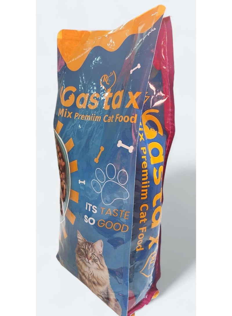 R Castax Mix Premium Cat Dry Food No Artificial Colors Rich in Vitamins and Minerals with 28% Protein Plus Omega 3 Vitamin B12 1kg - Image 3