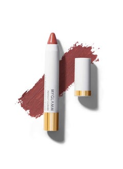 MyGlamm Perfect Curves Matte Lip Crayonbiscotti (Brown)3.7 Gm ; Brick Pink Matte Lipstick ; Long Lasting Lipstick With Moisturising Formula ; Vegan & Crueltyfree  - Image 3