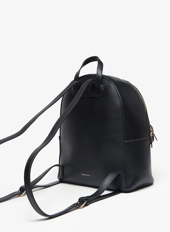 Flora Bella Embellished Backpack with Adjustable Straps and Zip Closure