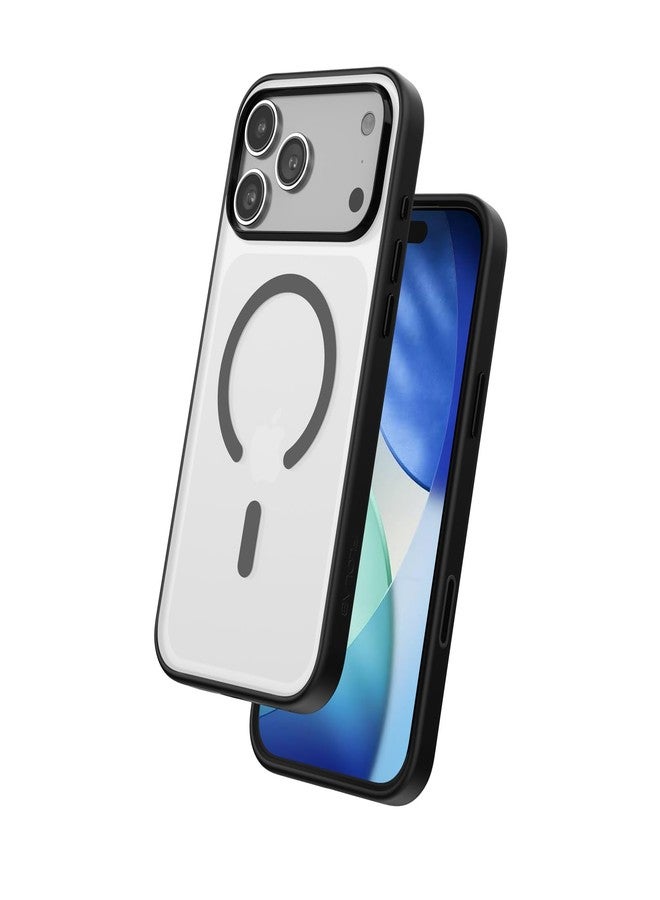 FLOLAB Surtect Tri-Fusion Magnetic for iPhone 17 Pro Max Case Protective Slim Design Magsafe Compatible Military Grade - Black Matte Translucent - Image 1