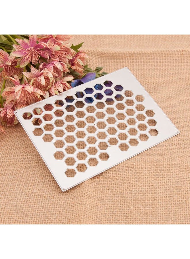 NVZBL Honeycomb Background Frame Cutting Dies, Beehive Die Cuts Metal Embossing Stencils Template Mould for Card Scrapbooking and DIY Craft Album Paper Card Decor - Image 5
