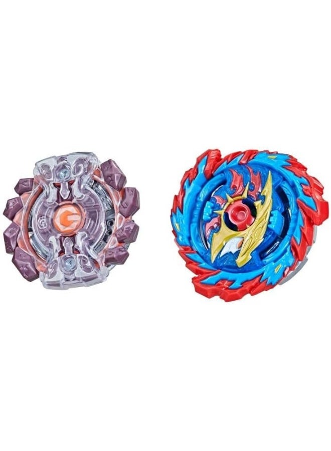 Beyblade Burst Surge Speedstorm Mirage Helios H6 and Gaianon G6 Spinning Top Dual Pack - 2 Battling Game Top Toy for Kids Ages 8 and Up - Image 2