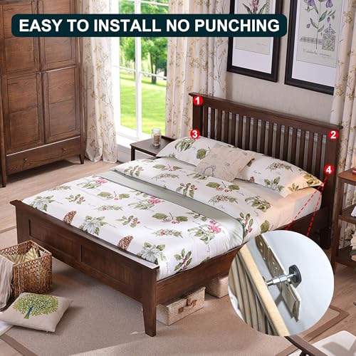 MTRoyaldia Adjustable Threaded Bed Frame Anti-Shake Tool, Headboard Stoppers, Bedside Anti Shake Tool for Beds Cabinets Sofas, 4PCs, 30-68mm - Image 4