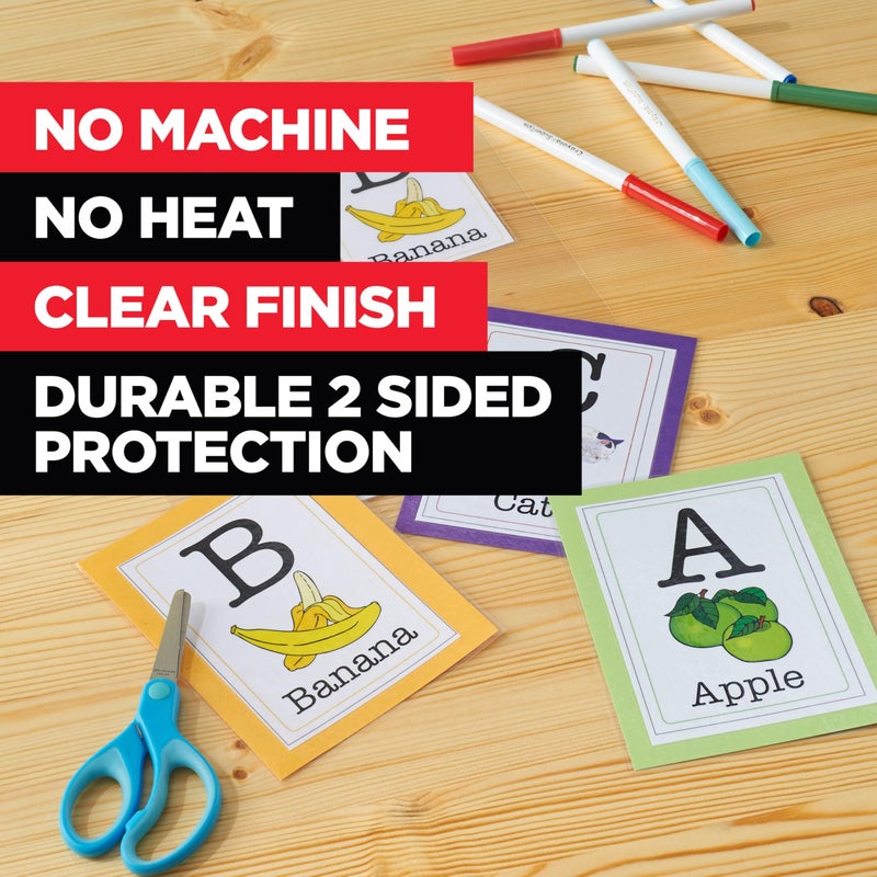 Scotch Self-Seal Laminating Pouches, No Laminator Needed, Letter Size 9.0 in x 11.5 in, 25-Pack - Image 3