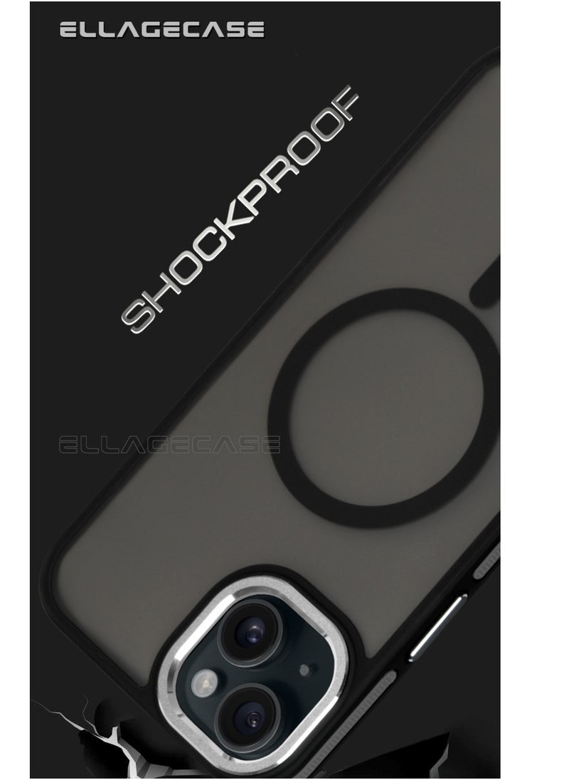 ELLAGECASE - Stylish Case for iPhone 15, Solid Camera Protection, Shockproof, Enhanced Protection, Compatible with Magsafe and Wireless Charging - Image 1