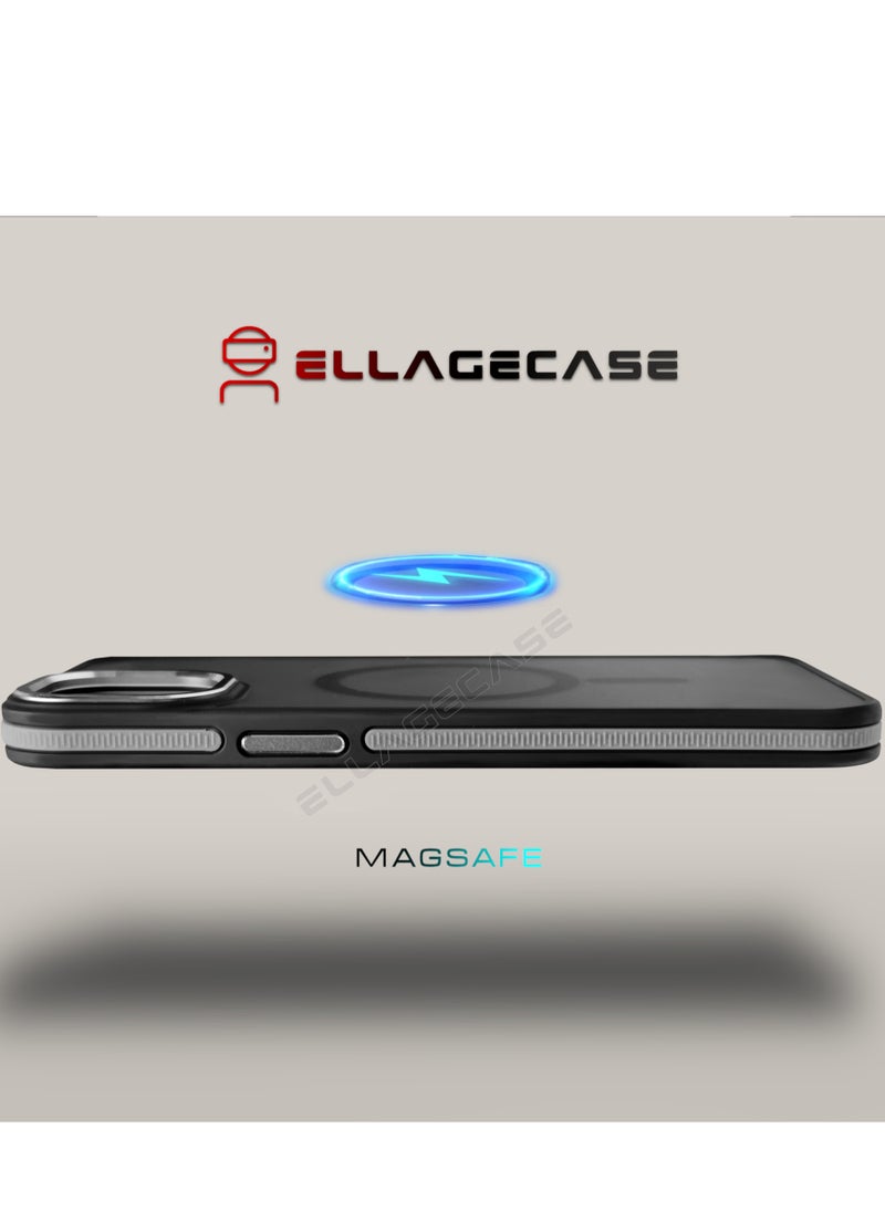 ELLAGECASE - Stylish Case for iPhone 15, Solid Camera Protection, Shockproof, Enhanced Protection, Compatible with Magsafe and Wireless Charging - Image 1