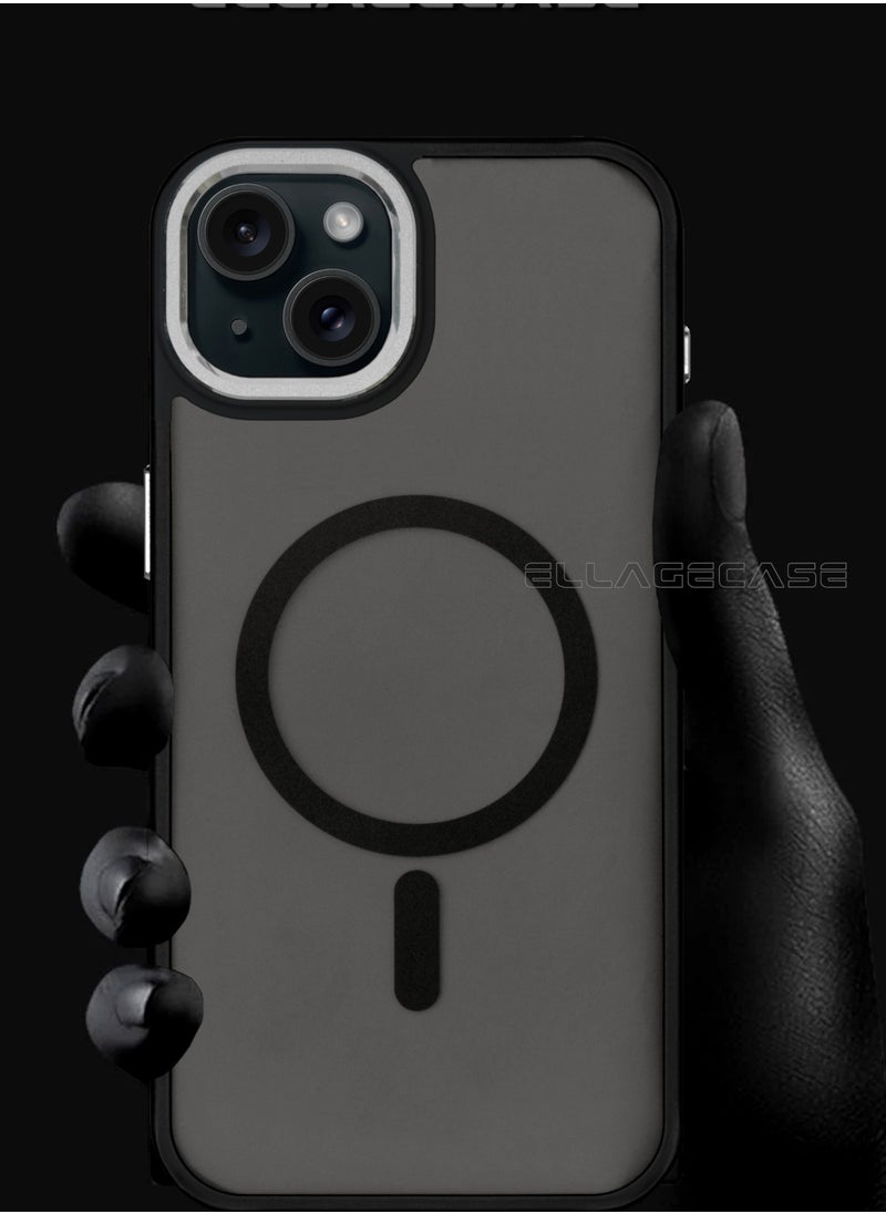 ELLAGECASE - Stylish Case for iPhone 15, Solid Camera Protection, Shockproof, Enhanced Protection, Compatible with Magsafe and Wireless Charging - Image 1