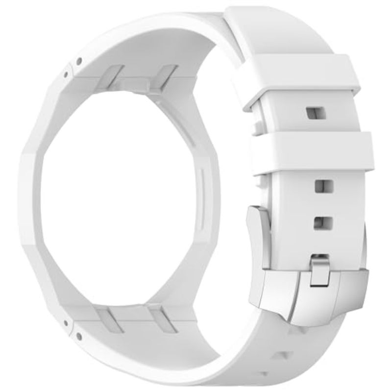 حزام ساعة سيليكون مقاوم للماء لساعة AP x Swatch Royal Pop حزام ناعم قابل للتحويل مع تصميم تاج الساعة 12، لون أسود، متين ومقاوم للعرق - Image 2