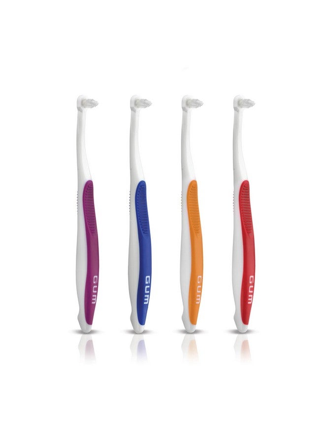 GUM End Tuft Toothbrush - Extra Small Head for Hard-to-Reach Areas - Implants, Back Teeth, and Wisdom Teeth - Soft Dental Brush for Adults, 1 Count (Pack of 6) - Image 2