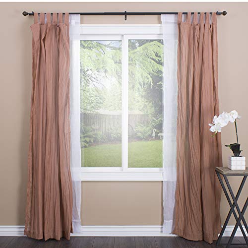 Decopolitan Facet Ball 5/8" Double Curtain Rod Set, 26 to 48 Inches, Vintage Bronze - Image 3